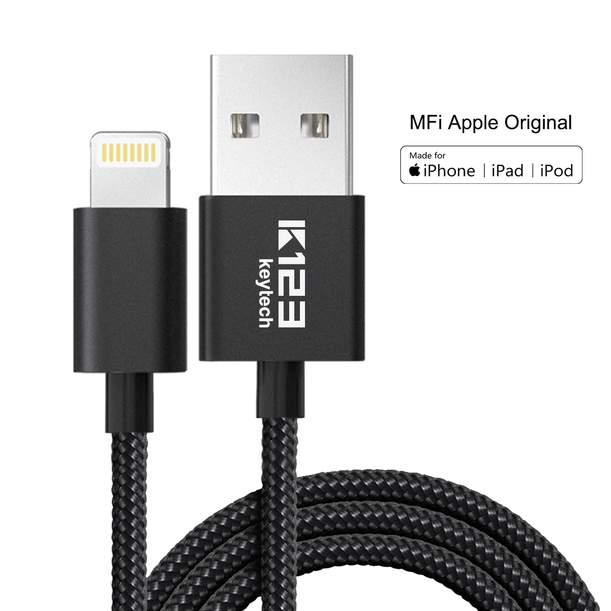 2.4A 3 фута 6 футов usb Кабель зарядного устройства для кабеля lightning из алюминиевого сплава нейлоновый кабель для зарядки и передачи данных