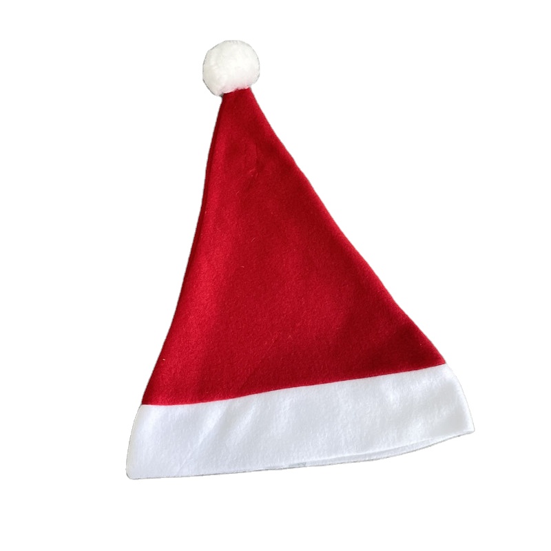 for White Sublimation for Adult Xmas Christmas santa claus DIY Heat Press blanks sublimation Unisex Velvet Santa Claus Hat