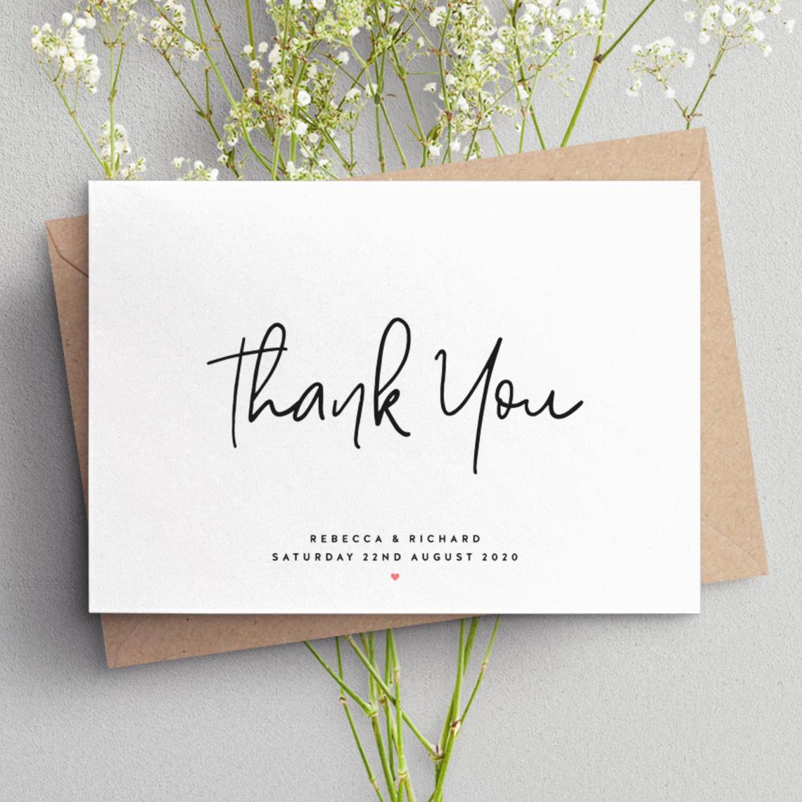 2020 новые роскошные открытки с надписью «thank you» на Amazon, Бесплатная поздравительная открытка с конвертами