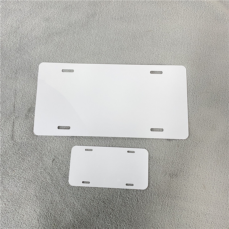 Новый металлический брелок односторонний 3 "x 6" 6 "х12" Сделай сам белые пустые сублимационные алюминиевых автомобильных тег заготовки для термопресс печать