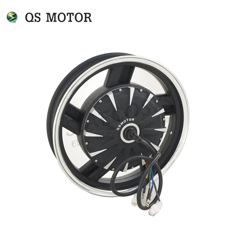 QS Motor 17*3.5inch 3kW 260 40H V1 BLDC Electric Scooter Motorcycle in wheel hub motor New update