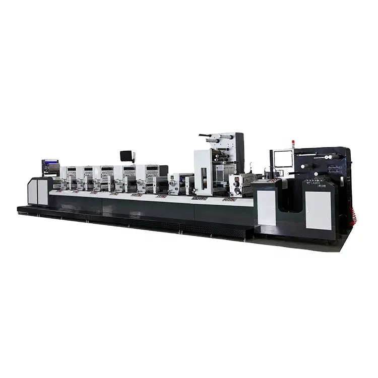 350 Mm Roll To Roll Intermittent High Speed Letterpress Label Printing Machine