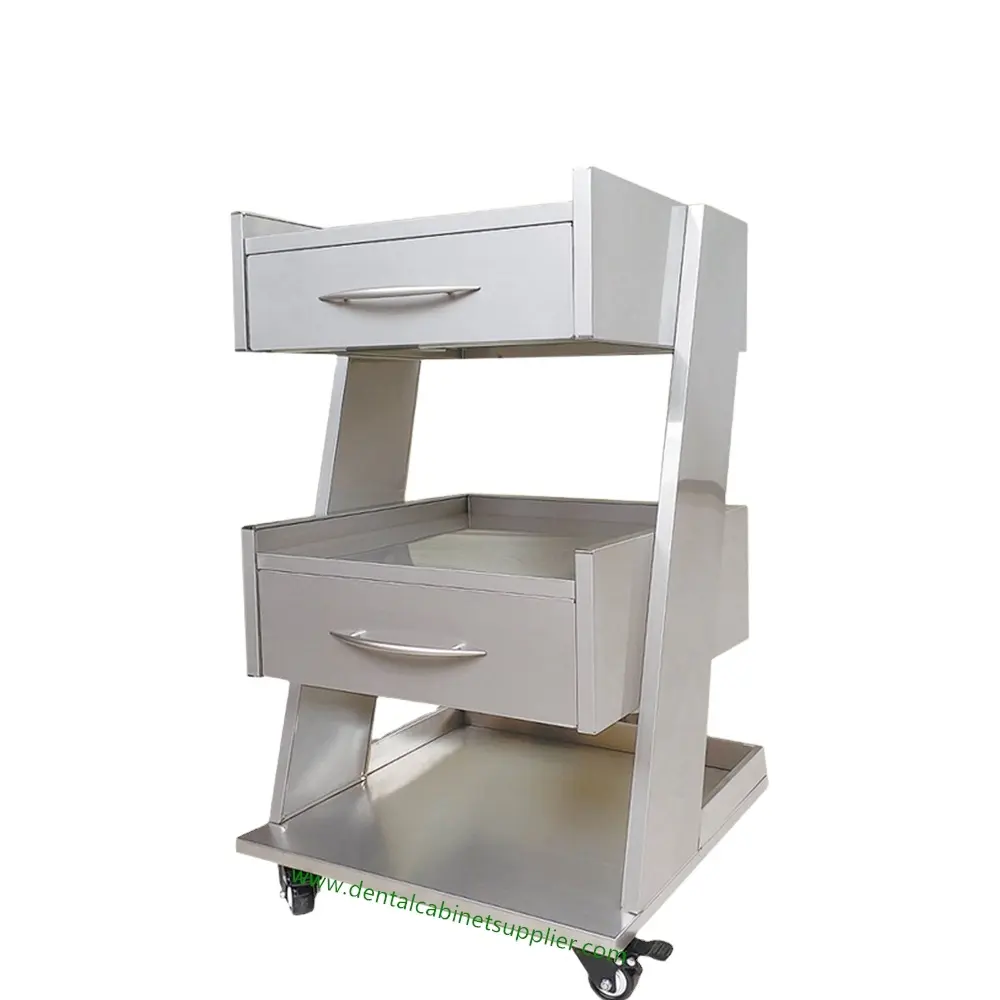 Factory Sale Stainless Steel Mobile Dental Cabinet