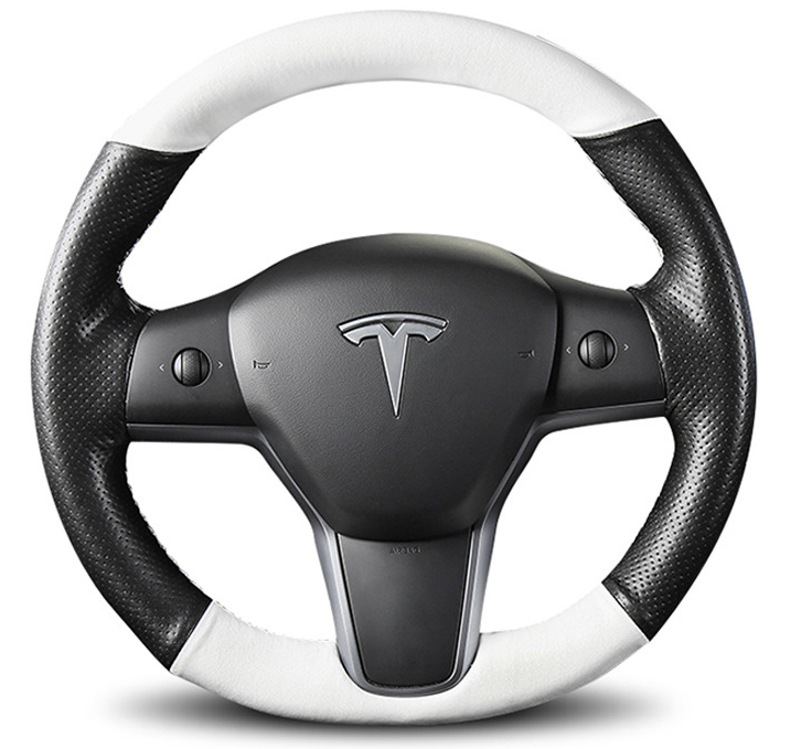 Универсальный автомобильный чехол на руль Tesla model 3, оптом, высококачественный удобный гоночный руль из искусственной кожи