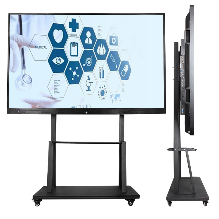 86 inch Infrared large lcd display panel portable finger touch smart class interactive whiteboard