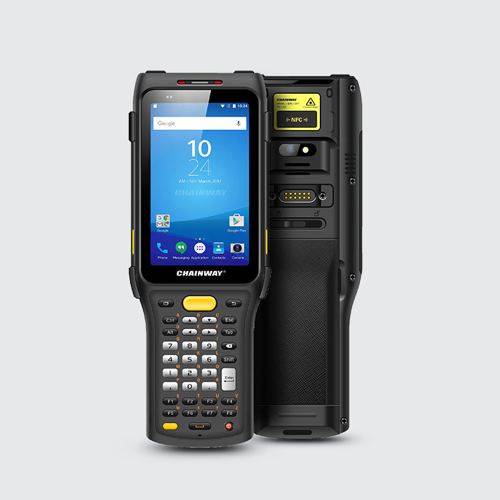 Сканер штрих-кода Chainway C61 2D QR-кода с WIFI, 4G, BT,GPS, NFC, камерой Android 9,0, процессором Qual-comm