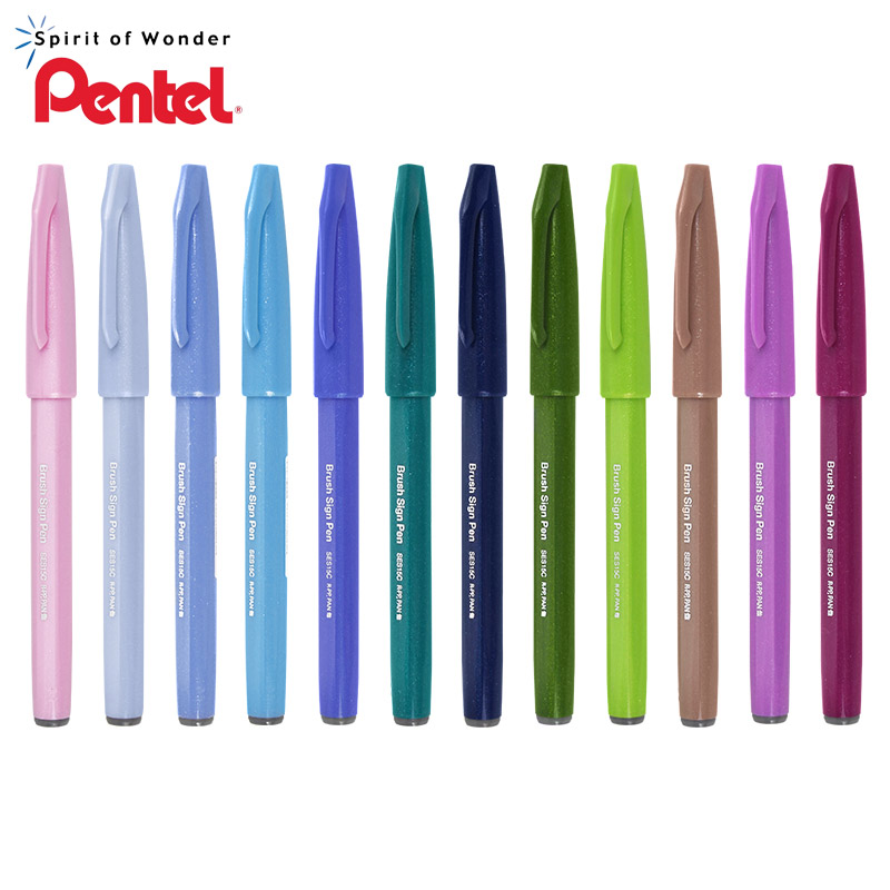 Оптовая продажа, ручка для каллиграфии Pentel, сделано в Японии