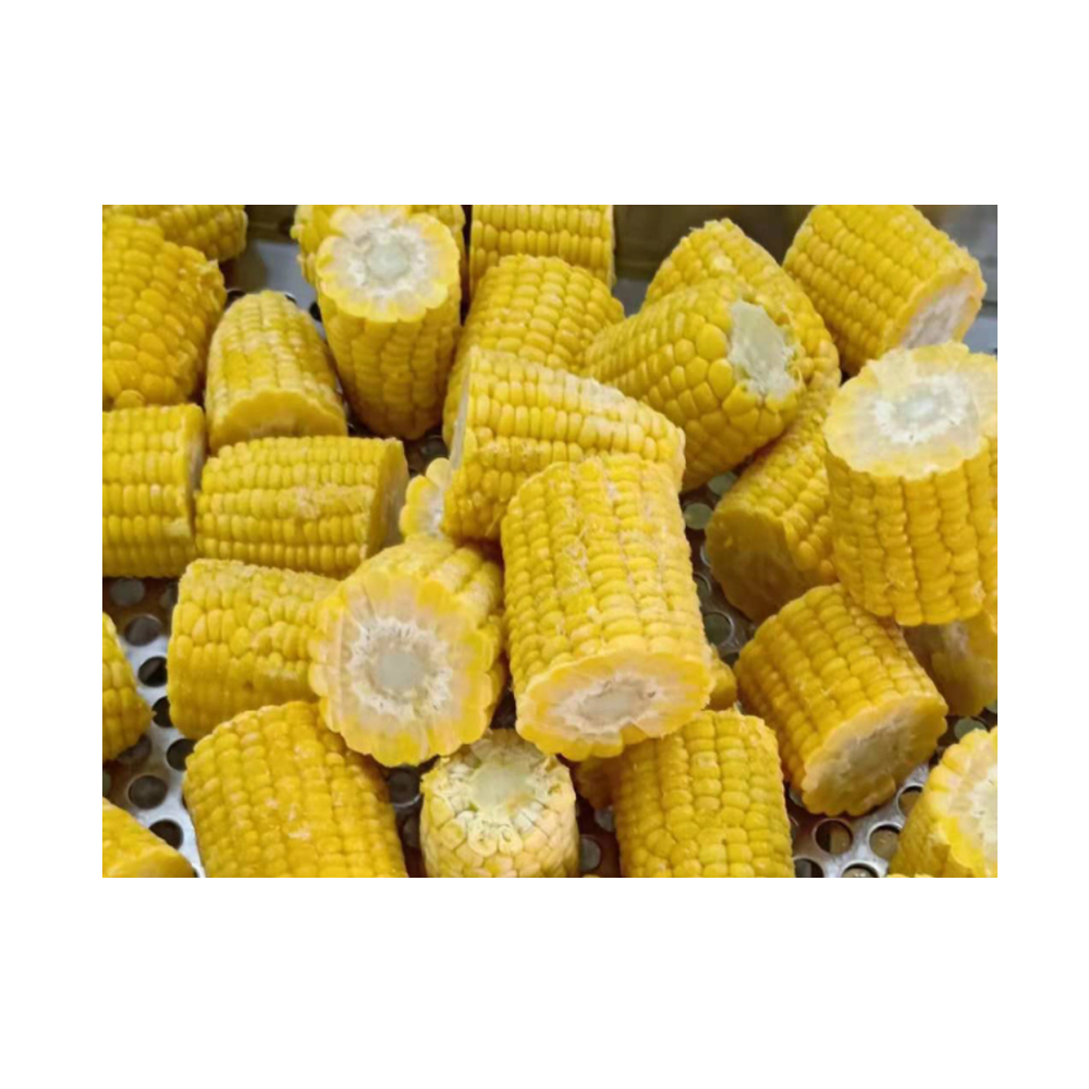 yellow IQF frozen sweet corn kernel cob cut whole