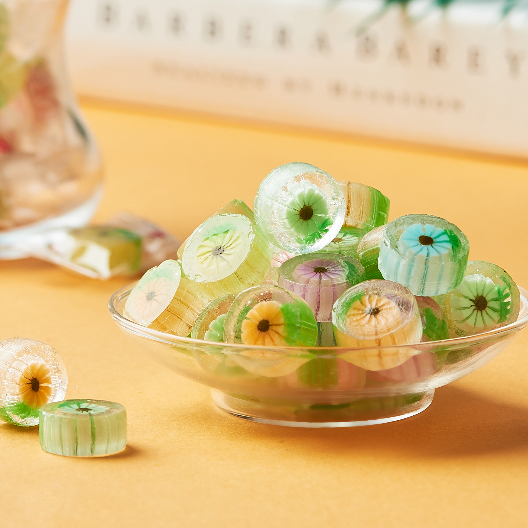 Good quality flower shape bulk hard candy