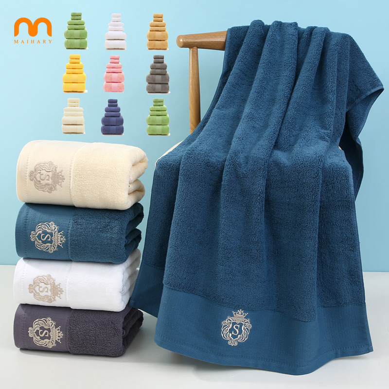 Wholesale Custom Embroidery Logo Pure-cotton beauty SPA foot massage hotel thickened bath towel pedicure salon towel