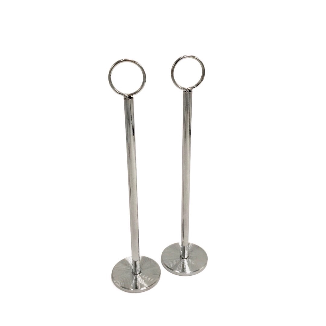 Factory Sale 5 Starts Restaurant stainless steel Table Number Card Holder