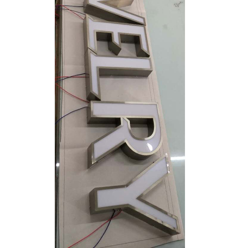 Indoor decor colorful 3d custom led letters lighted logo signs