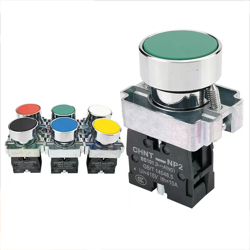 CHNT/ Chint кнопка включения металлическая плоская кнопка NP2-BA31 XB2-BA31C 4 вида цветов