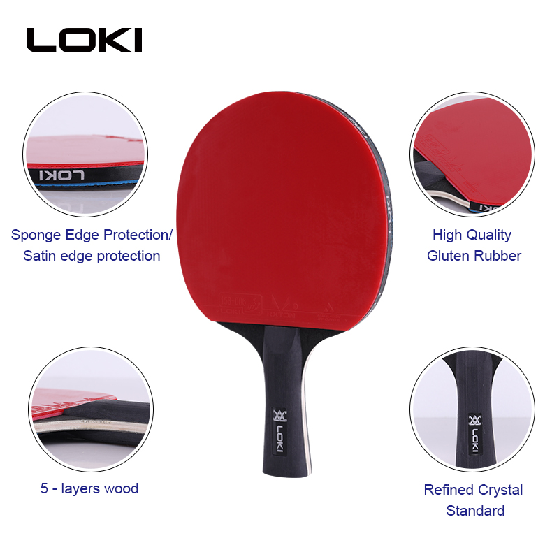 2021LOKI cheap Professional Table Tennis racket net set  PingPong paddle8 Balls Set Outdoor Sport