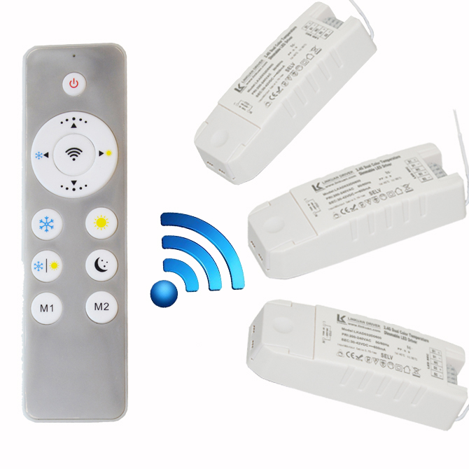 2.4G WIFI Safety Plastic Driver 15-24W Bluetooth Connection Lighting Power Transformer AC100-240VLED Ceiling Light Fixture