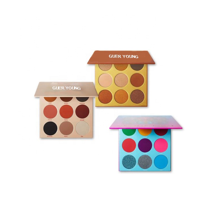 9 Colors Beauty Makeup Eyeshadow Base High Pigment Glitter Matte Private Label Eyeshadow Palette