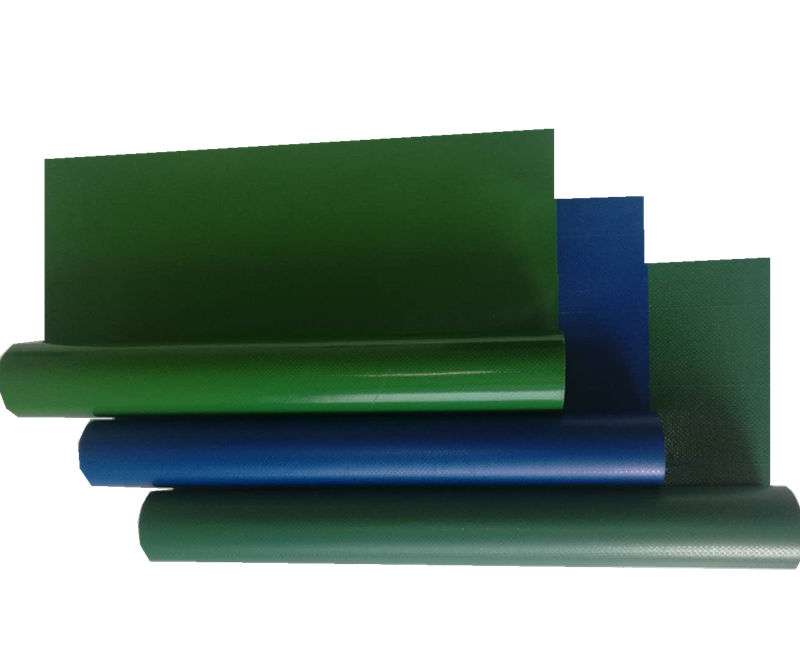 PVC vinyl coated fabric tarpaulin for chicken cage Fecal conveyor belt