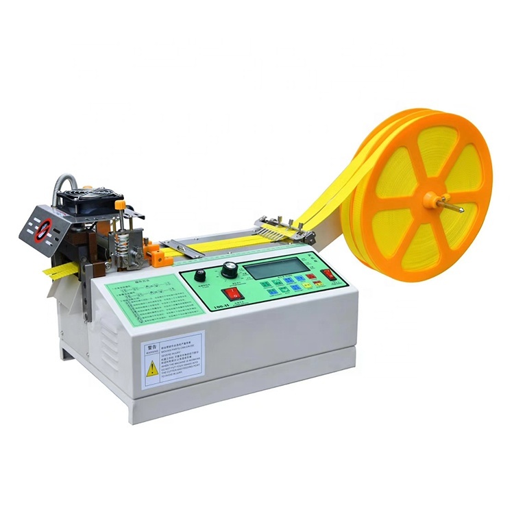 Automatic nylon zipper elastic tapes and belts cutting machine