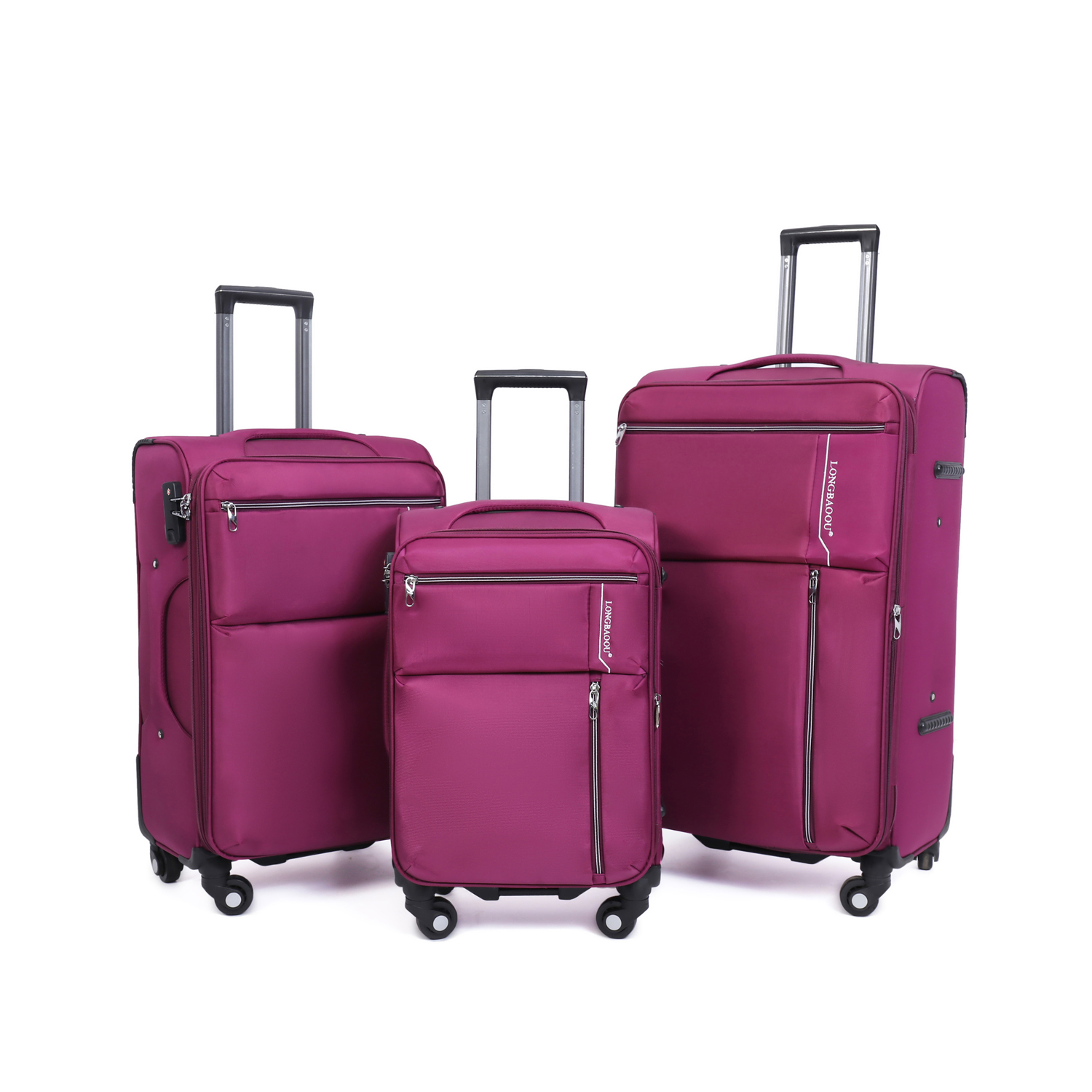 Oxford Cloth Suitcase Travel Bags Luggage Set Trolley Suitcase 20 24 28 Inch Hand Luggage with Extended Function