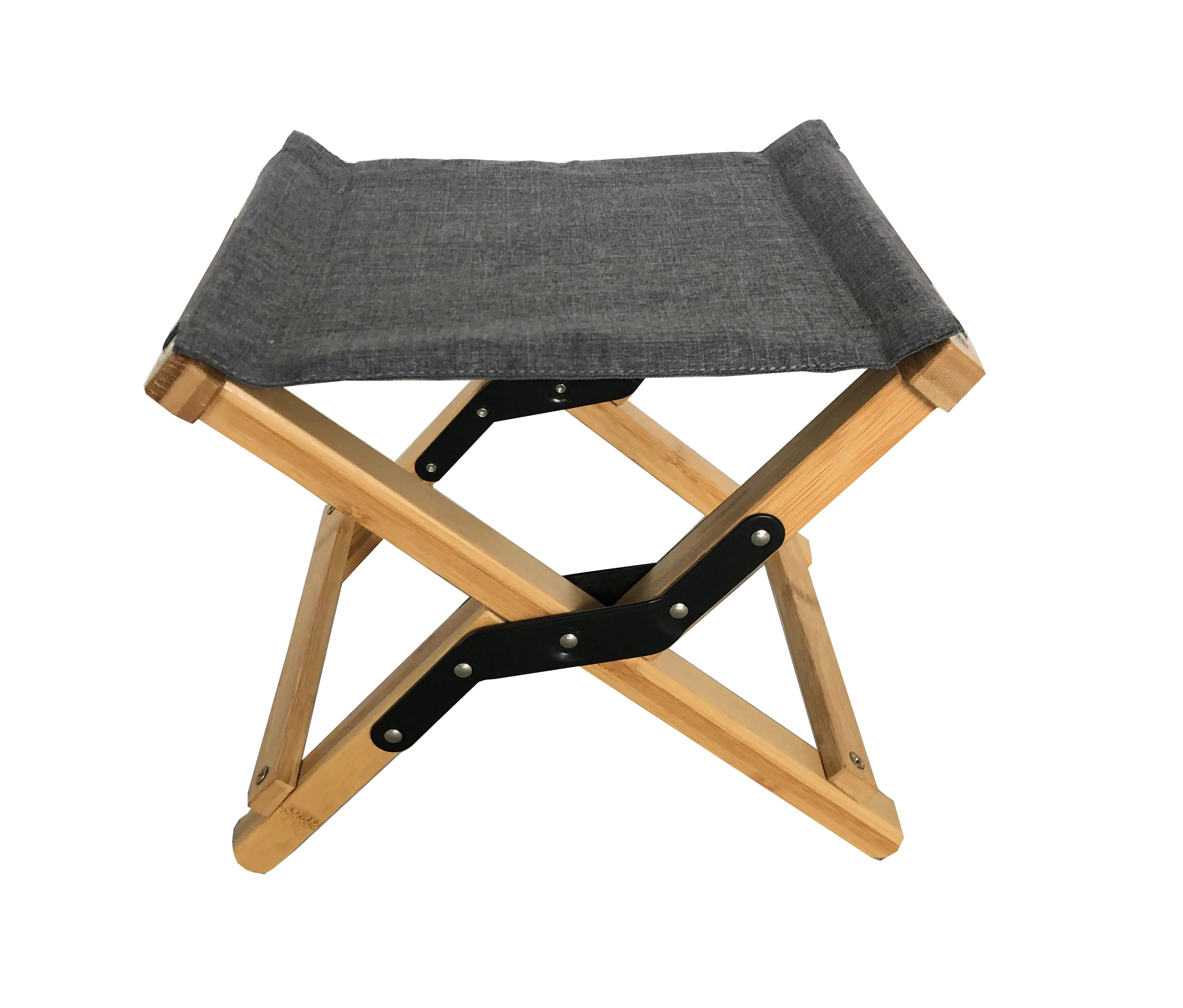 foldable natural bamboo frame big boy folding moon camping foldable heavy duty fabric stool