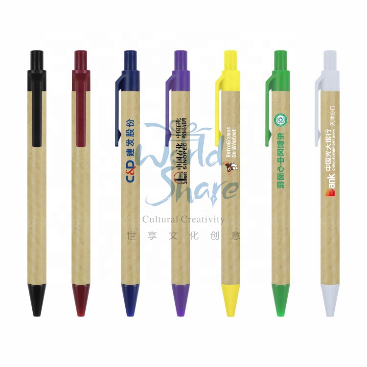 Wholesale custom Multifunctional Pen paper pen manufacturer promotion classic paper ball pen