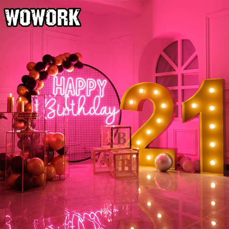 Новые поступления 2021 года от WOWORK, свадебные украшения в стиле ins, сценический Металлический Круглый Проволочный круглый сетчатый фон для вечеринок и торжеств