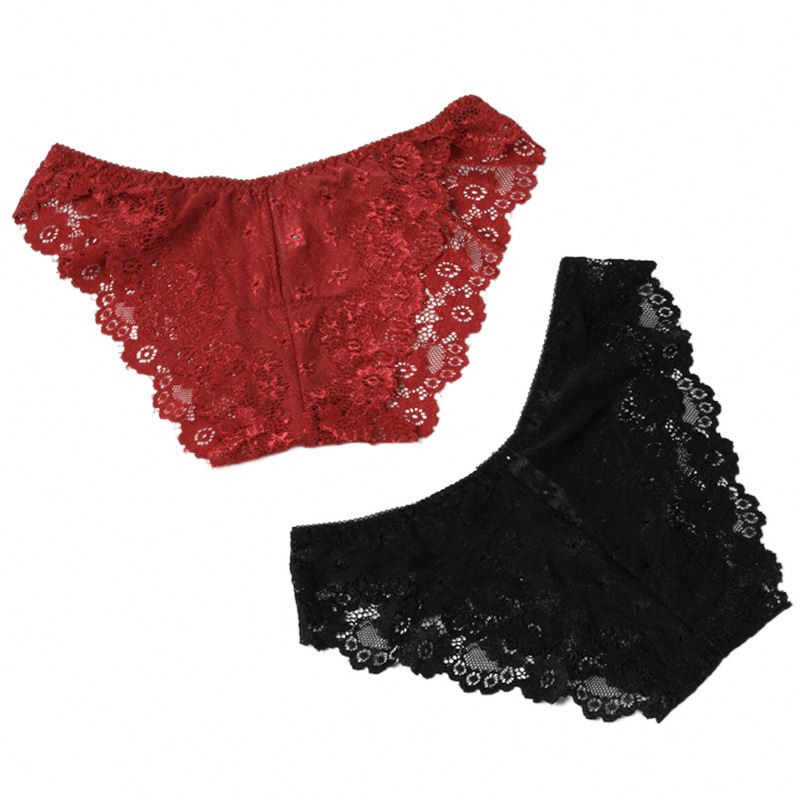 Free Sample Transparent Lace Women Panties Sexy Underwear Women Culotte Femme En Dentelle