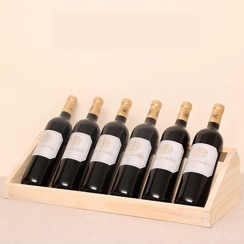 customize wooden display product wine bottle candle holder