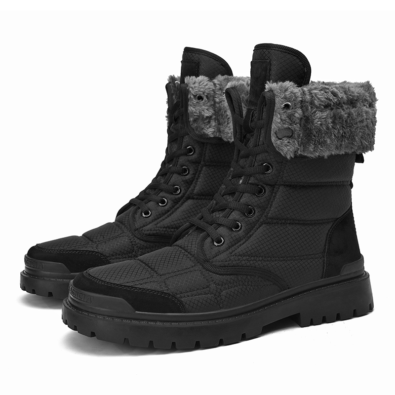 Factory Winter Men's Boots Fashion Sport Outdoor Army Boot Warm Leather Snow Boots For Men