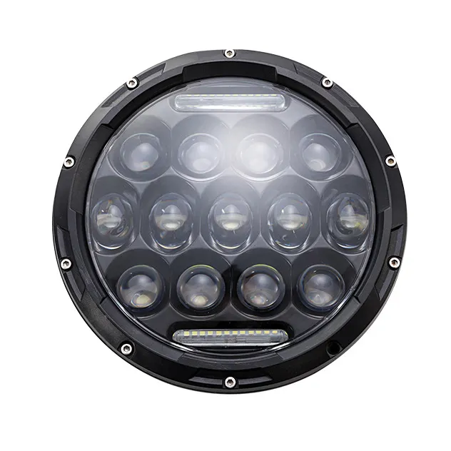 6500K 60W DOT E-mark EMC 7 Inch Round ATV LED Projector Headlight H4 H13 Cut-off Line Motorcycle Headlamp 45W led headlight