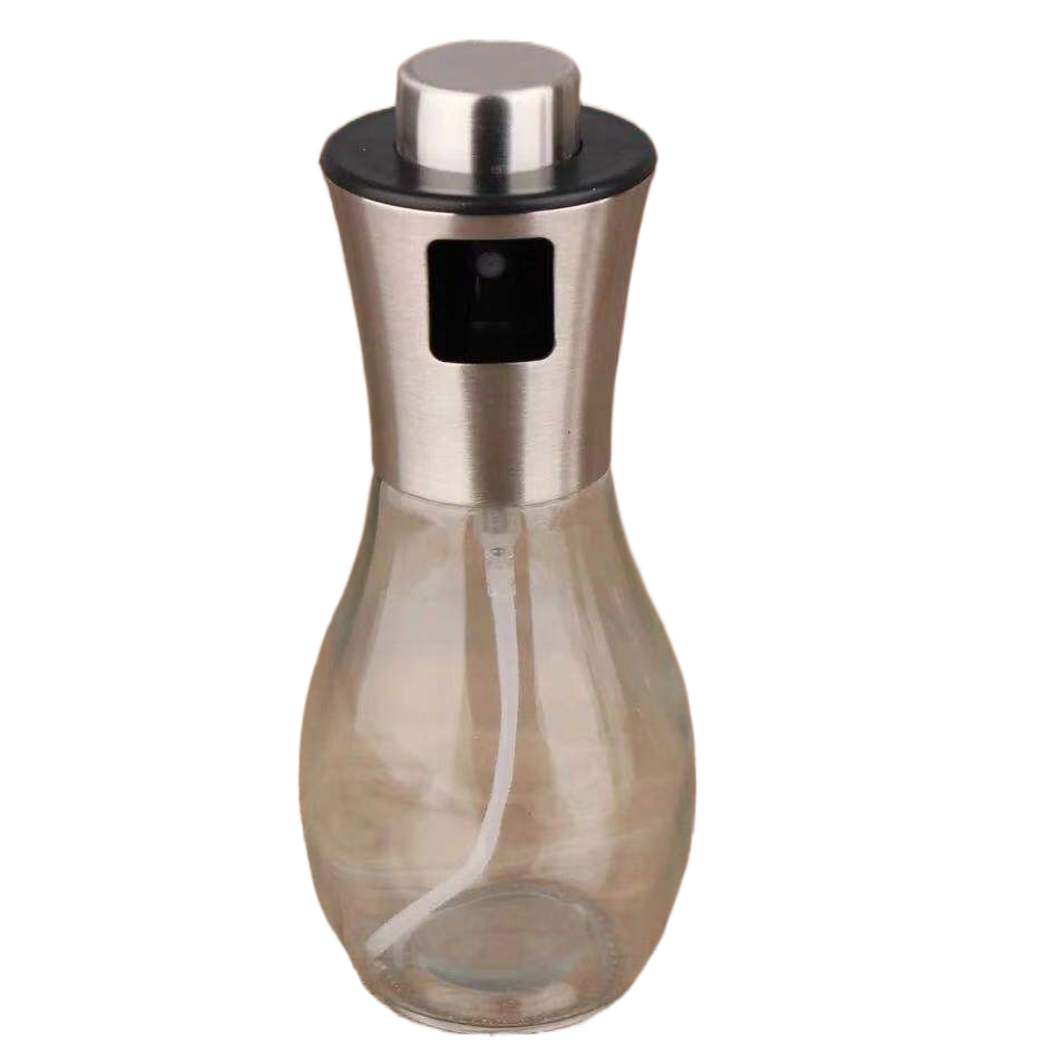 T309 200ml нержавеющая сталь стеклянная масляная бутылка-спрей кухонные инструменты для приготовления пищи для машинного масла опрыскиватель барбекю приправа бутылка для масла