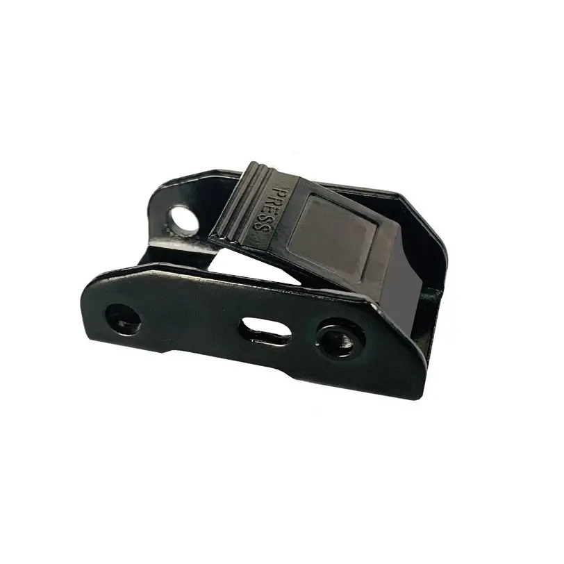 ES10117 28 мм черная металлическая фиксирующая пряжка с порошковым покрытием для завязывания