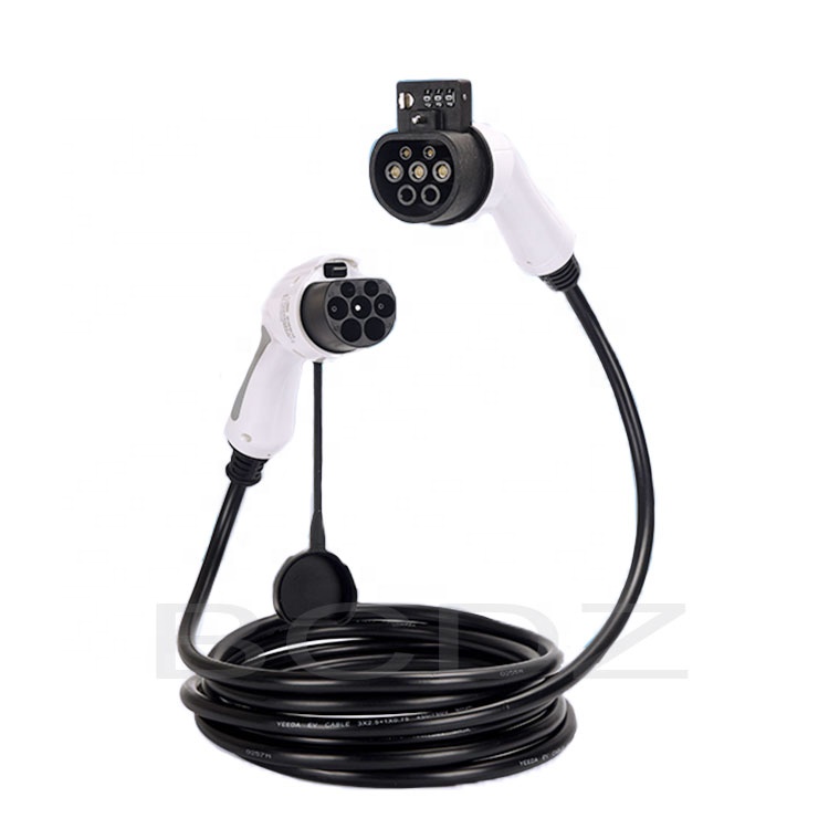 Electric vehicle car charging type 2 to type 2 EV charger cable