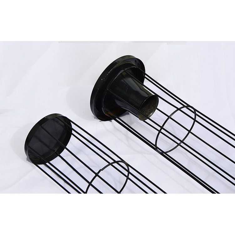 Industrial dust collector bag filter cages with venturi tube