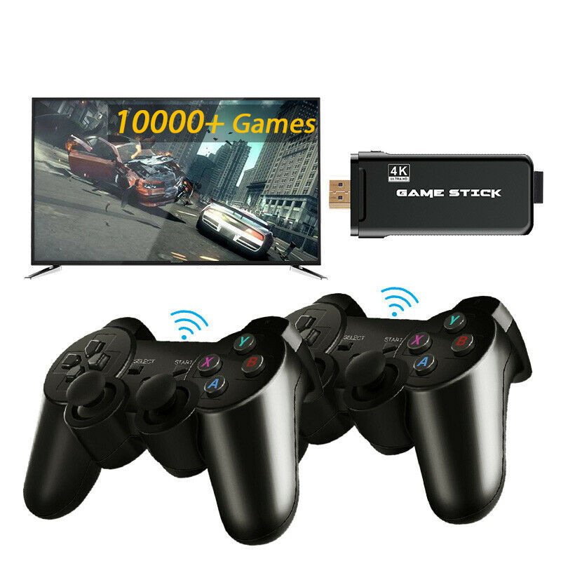 Ультра hd беспроводной контроллер эмулятор консоли Встроенная аркадная игра hdmi видео игра stick 4k