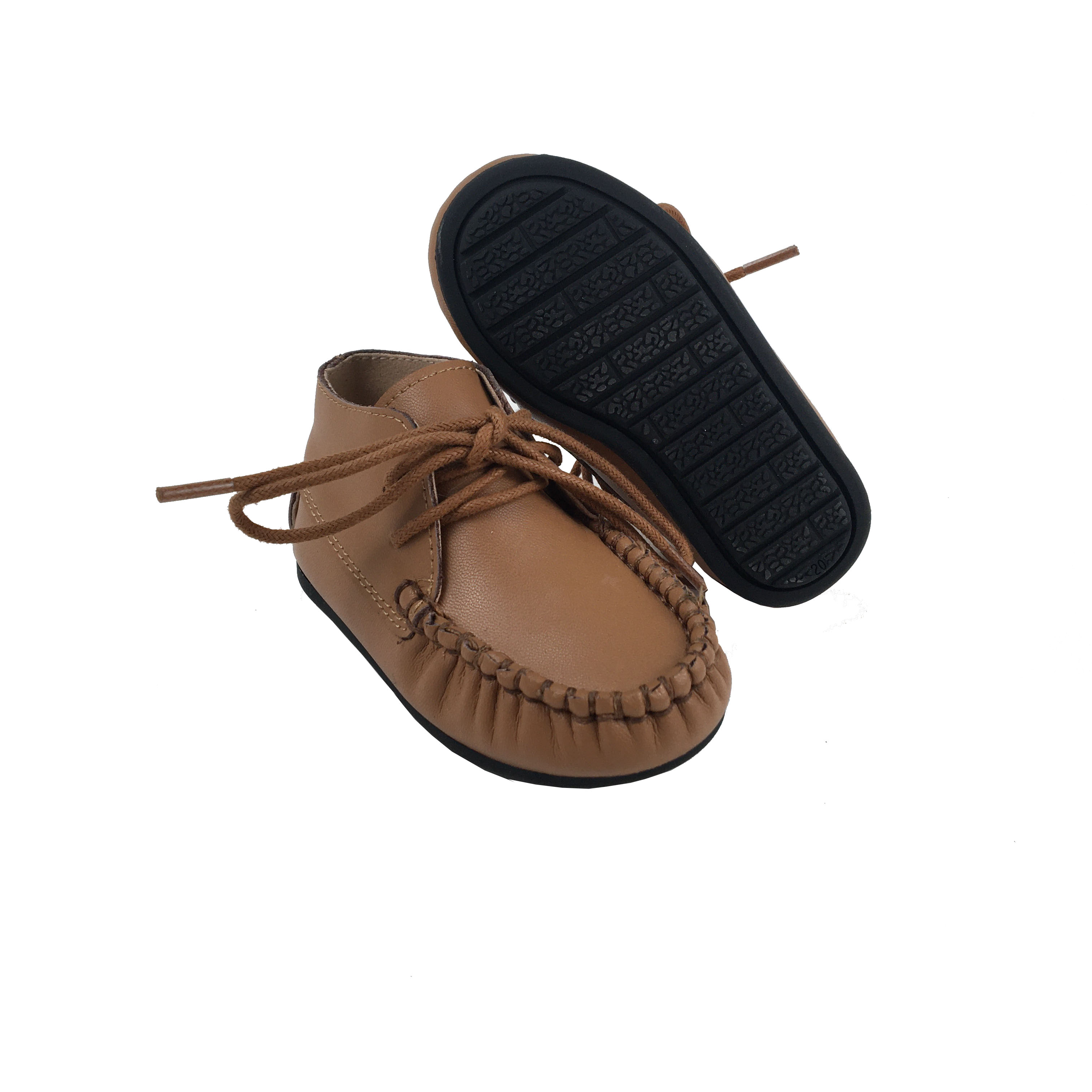 2022 New Arrival High-end Leather Baby Casual Shoes Cow leather Lace-up Baby Girls and Boys Moccasin Shoes Baby