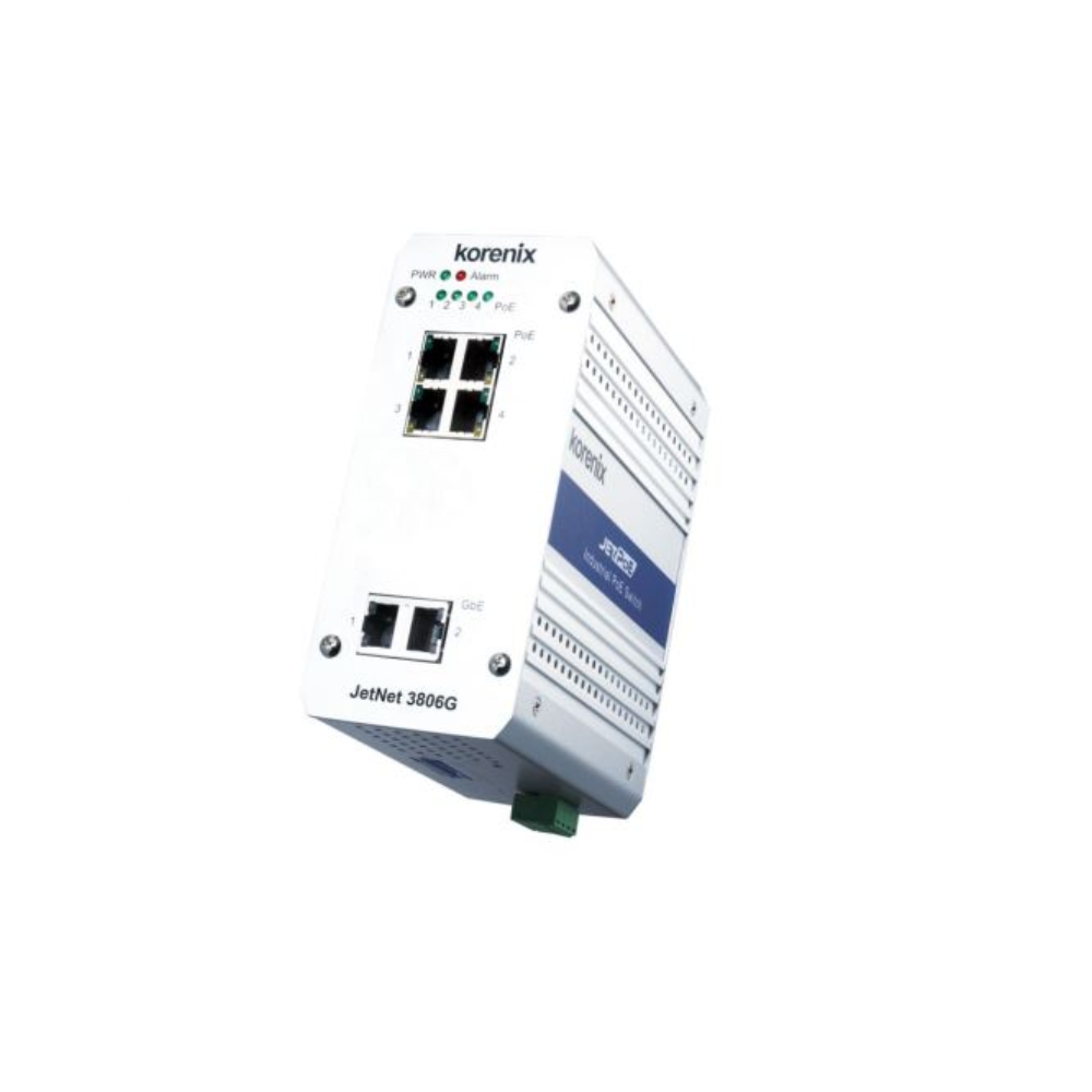 Промышленный усилитель 4 + 2 GbE Korenix JetNet 3806G