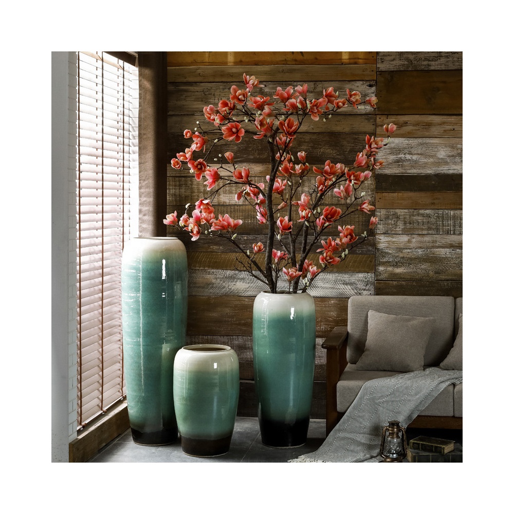 Home Decor Modern Large Decorative Standing Tall Floor Vases Big Ceramic Flower Vase for living room