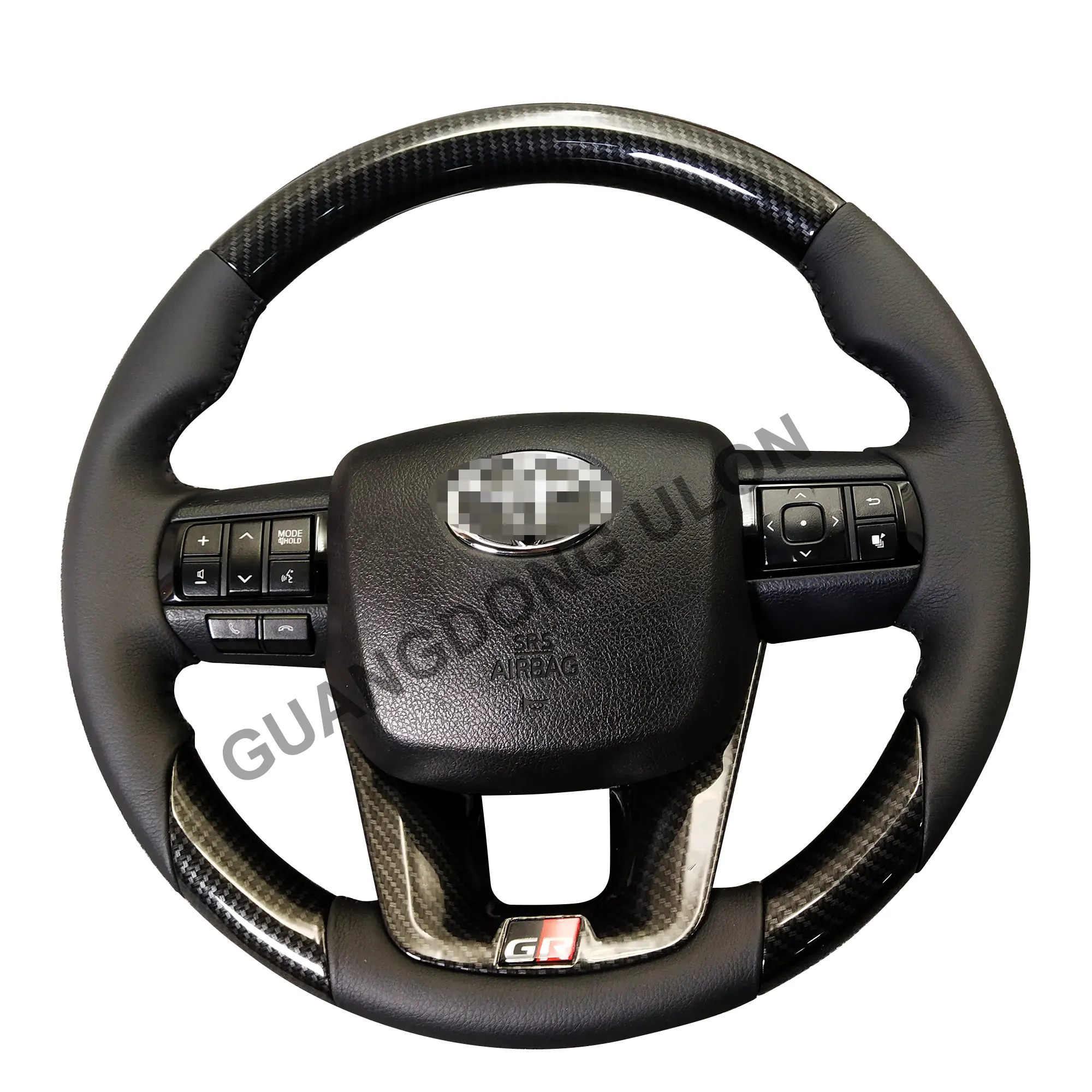 Custom Pickup Steering Wheel fit Toyota Land Cruiser 70 Series LC70 FJ70 Hilux Revo Fortuner Carbon Fiber Steering Wheel