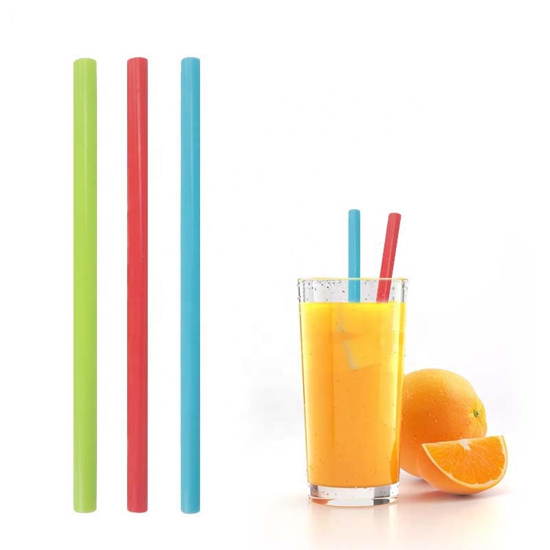 Reusable Platinum Silicone Drinking Straw Collapsible Silicone Straw