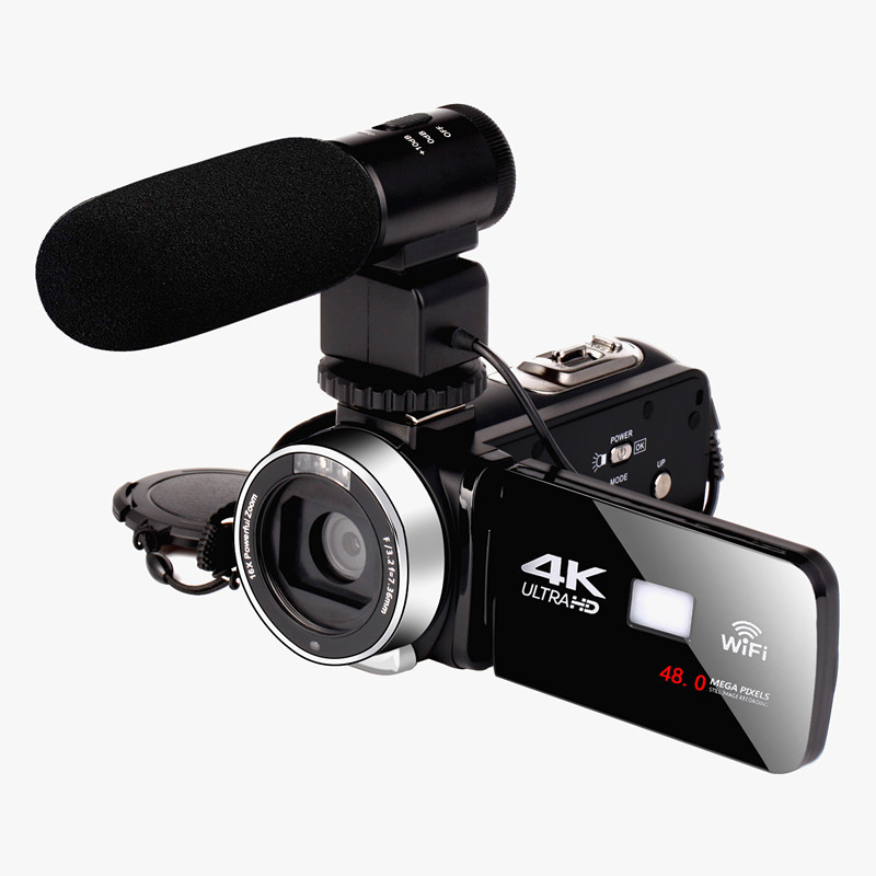 Новая портативная цифровая камера 4K DV HD обладает инфракрасной чувствительностью и поддерживает ночной режим