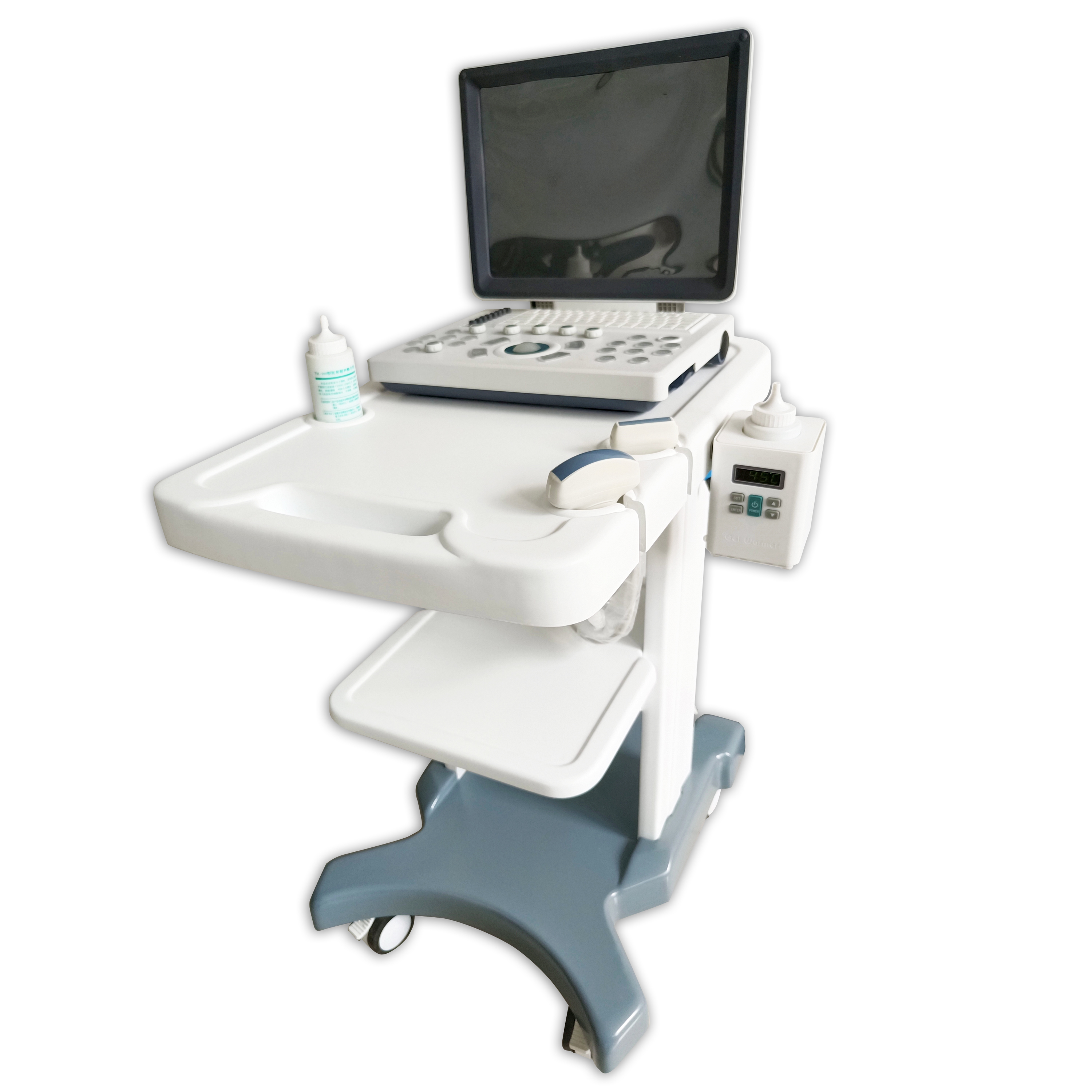 High Quality ABS Plastic Medical Furniture Mobile Detachable B-type Ultrasonic Small Cart Hospital Trolley With Wheels