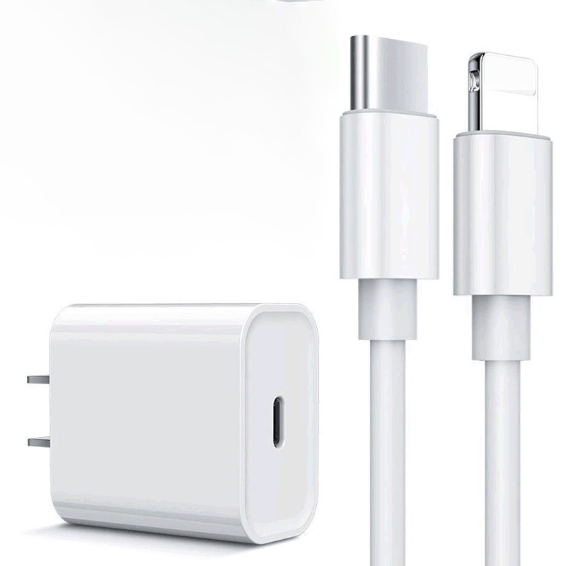 Быстрое зарядное устройство для Apple iPhone 12, 18 Вт, 20 Вт, быстрое зарядное устройство с кабелем USB Type-C PD, кабель передачи данных