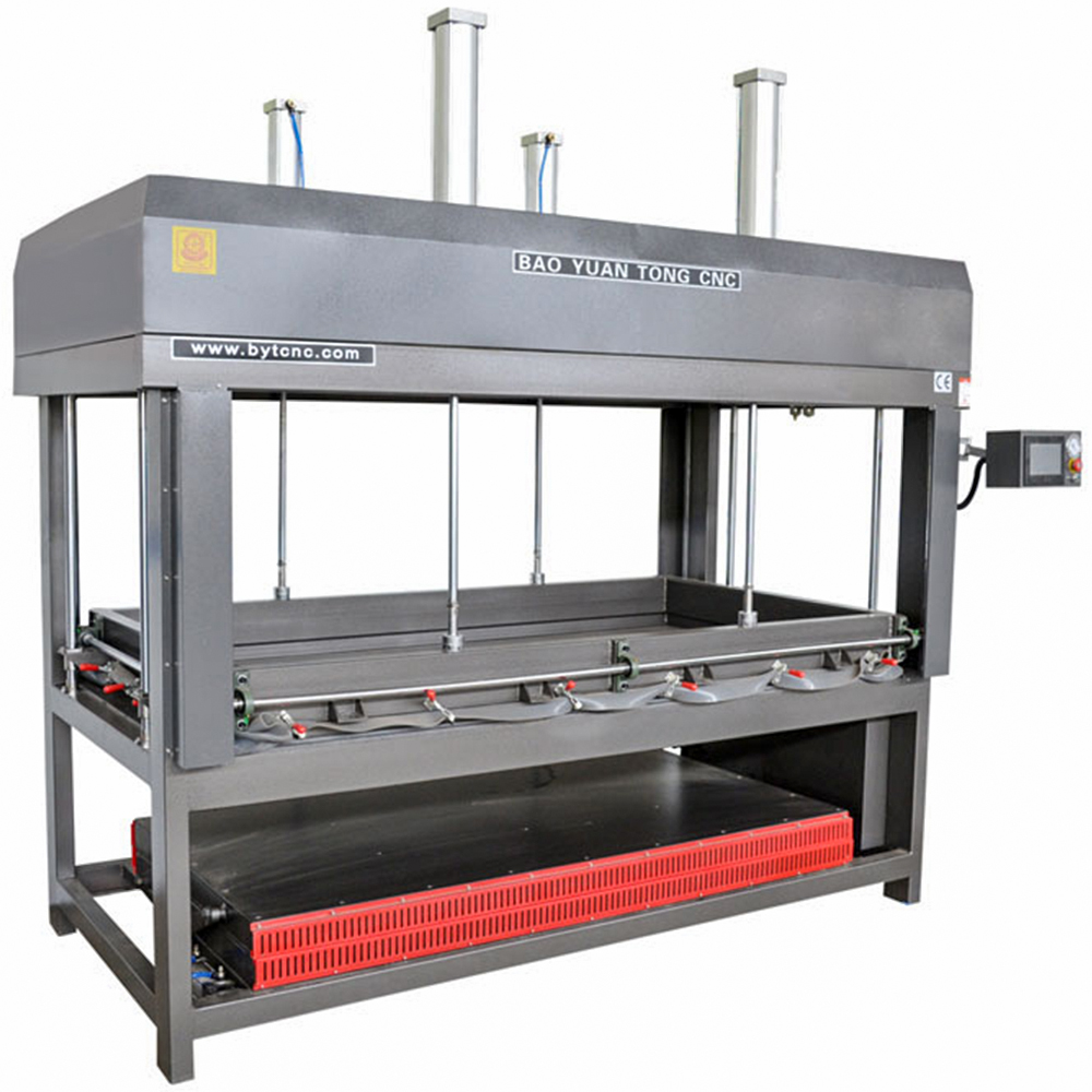 Vacuum Press thermoforming machine with Silicone membrane for Solid surface Corian plywood EVA BSF-2513B