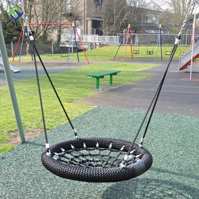 kids swing chair Round Children Nest Swing Seat Toy Swing Set for Commercial Use Playground Outdoor Play Unisex LIGER Metal
