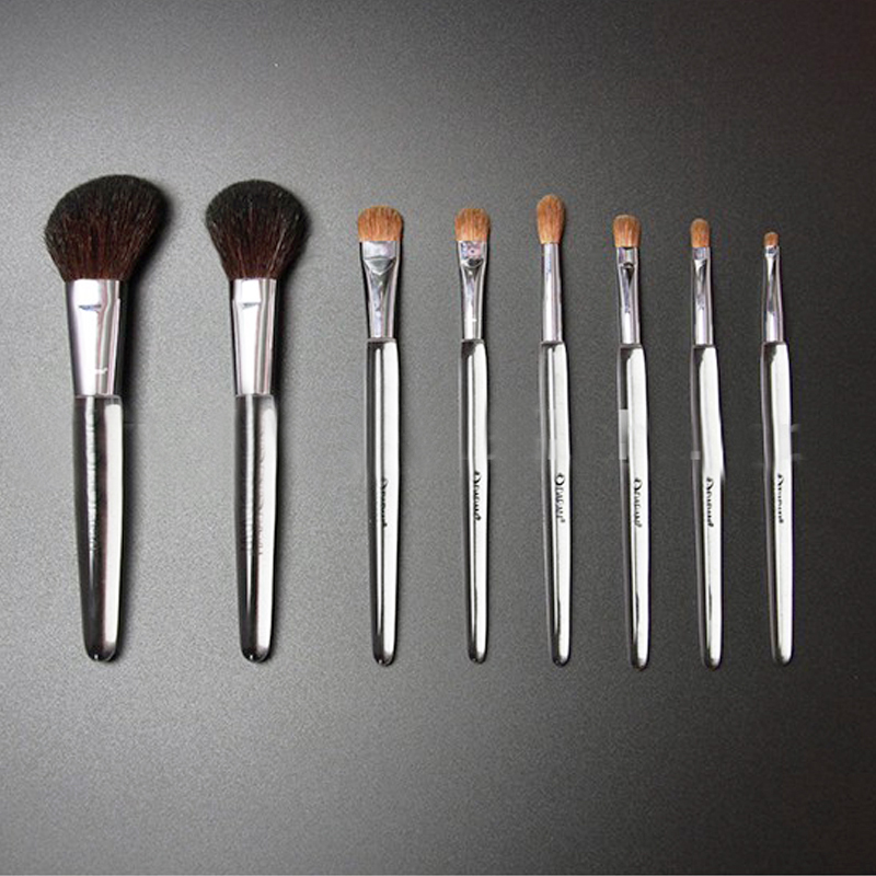 Собственный логотип косметика щетки make up с ручкой кристалла