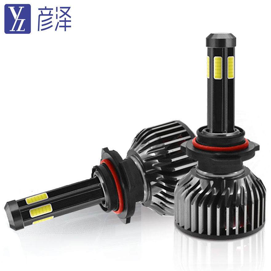 Светодиодные фары h4 COB 6 стороны COB 60W 9000lm Универсальный светодиодные фары H13 9004 9007 H1 H3 H7 H11 9005 9006 880 5202