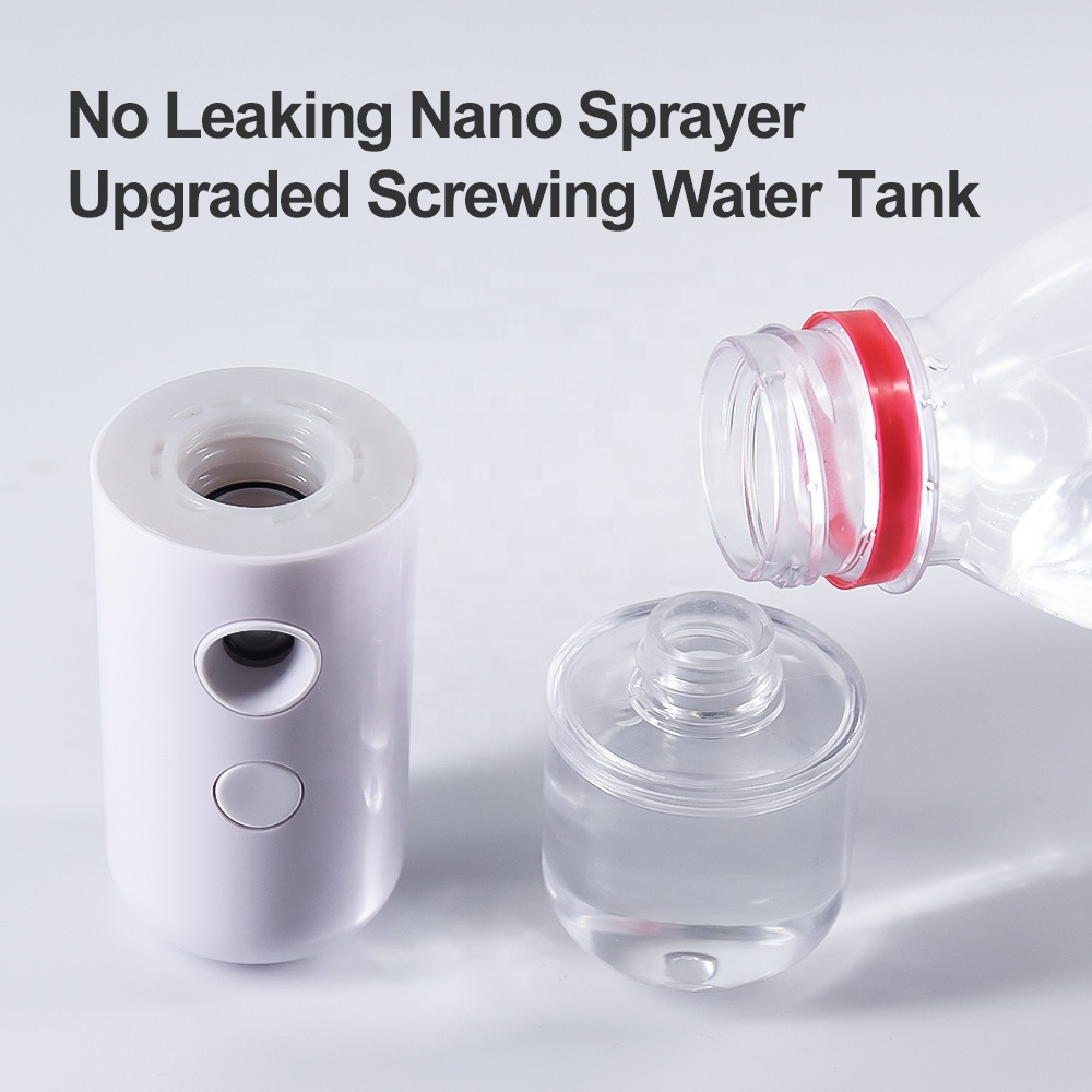 USB rechargeable alcohol lash mister electric handy portable mini fine air facial steamer cool nano mist sprayer