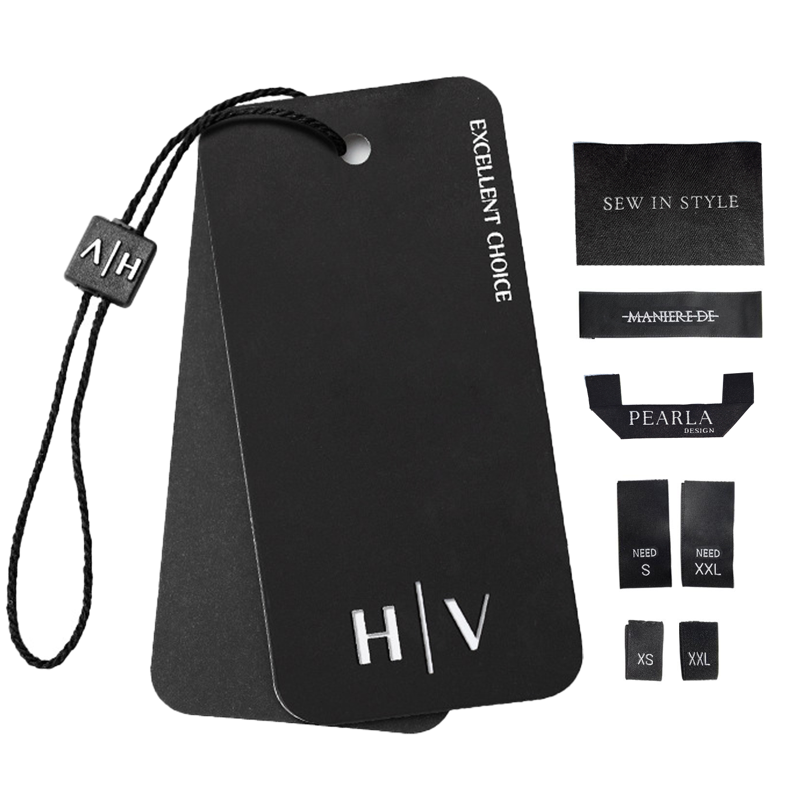 Custom Brand Name Printed Cotton luxury paper Hang Tags string labels Recycled for Garments Shoes Bags Tags with Logo