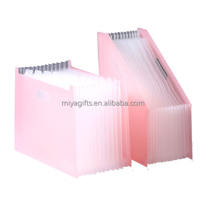 PP cover student test paper classification storage file holder plastic extension expanding standing folder pack A4